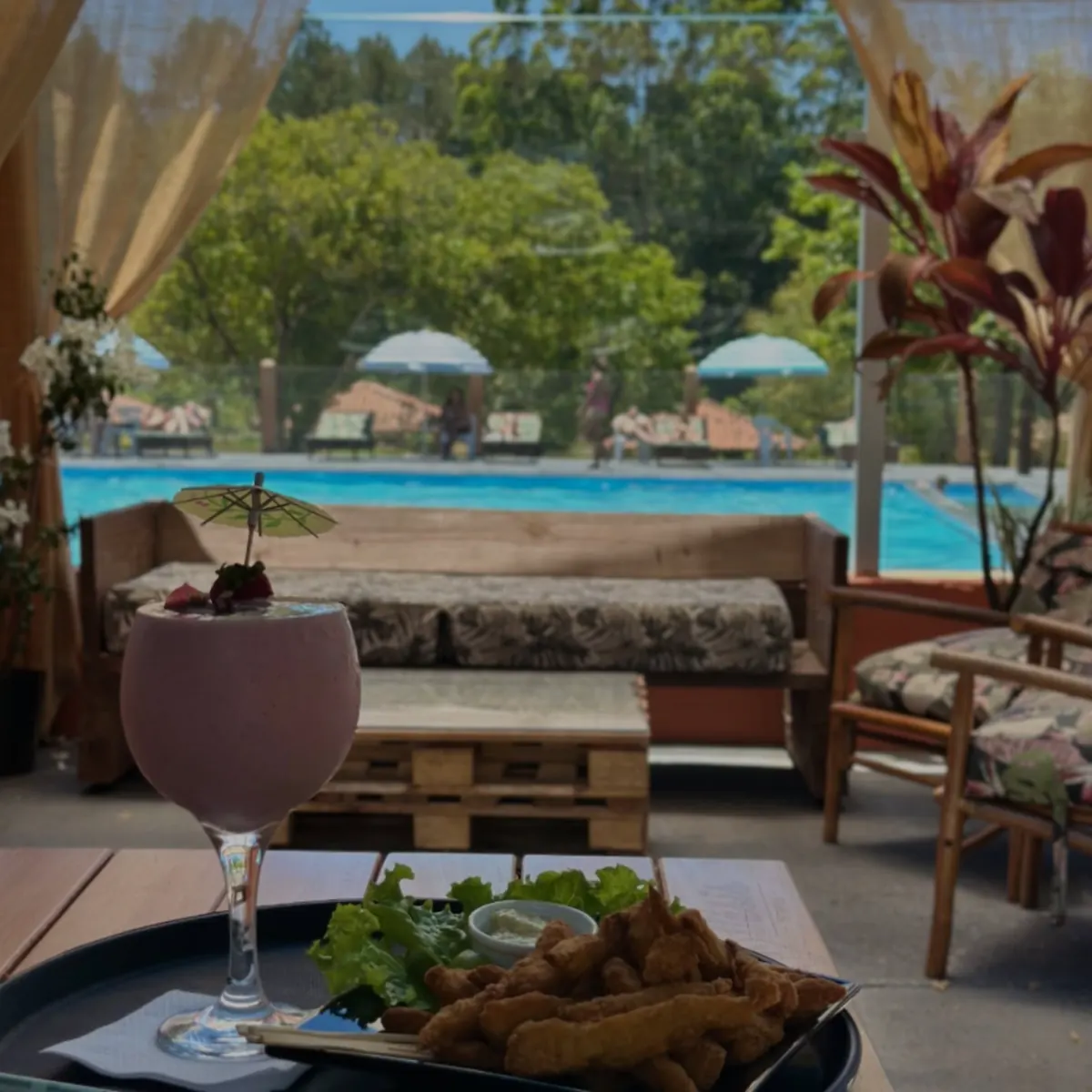 Porções servidas no restaurante do Clube Oásis